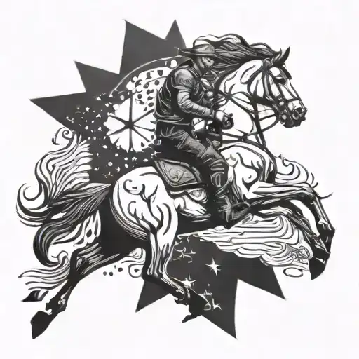 Star And Horse Riding