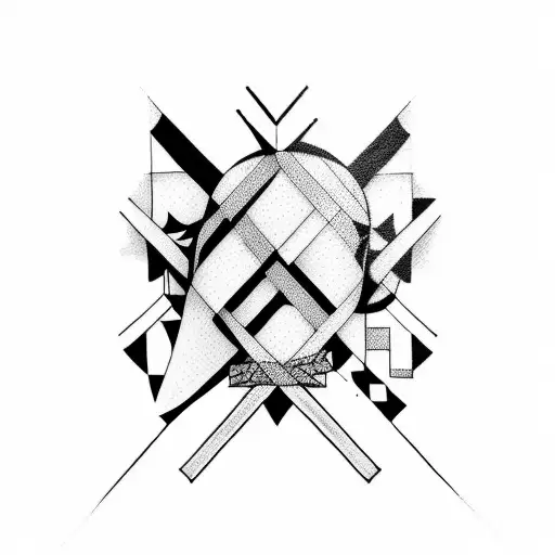 A Punk Rock Inspired Tattoo Featuring An Abstract Representation Of Mental Health Struggles