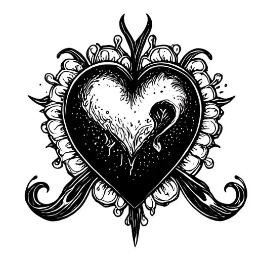 Heart With Lettering Around It