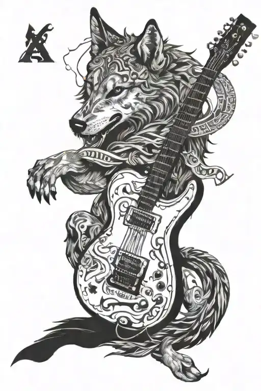 Guitar And Wolf And Pain