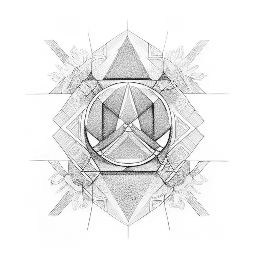 Golden Ratio Black And White Tattoo Japan Style