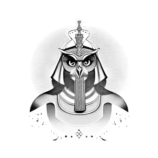 Egyptians King With Owl