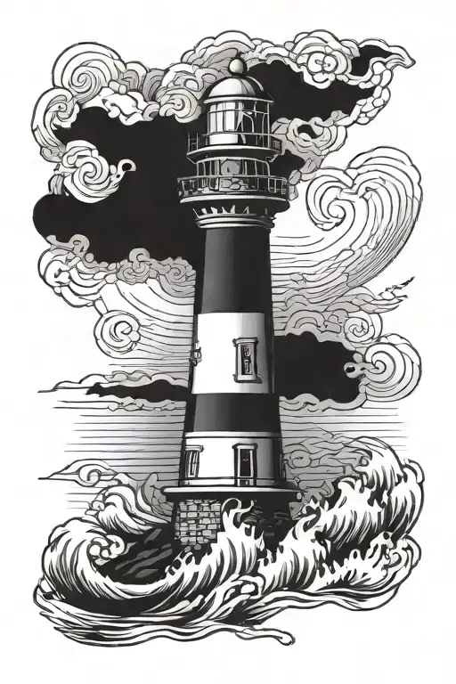 Lighthouse Stormy Condition