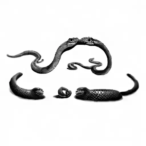 A Snake With The Words Now Or Never