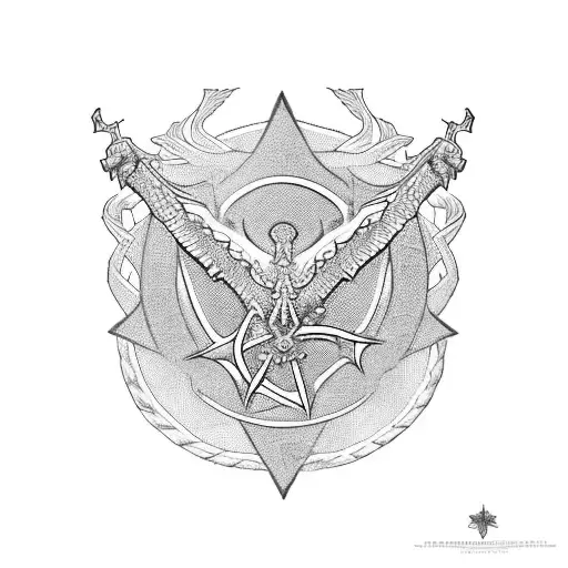 St Georges And The Dragon Christian Orthodox Cross Russian Army Amblem