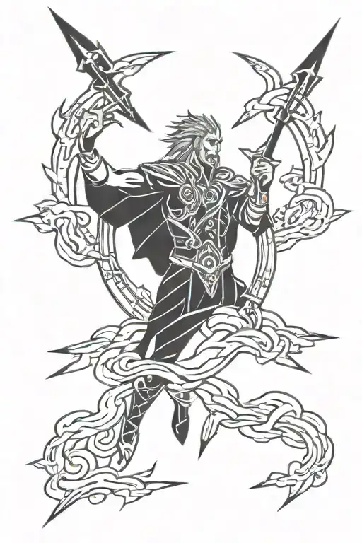 Norse Mythology Lightning Themed