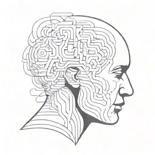 Am Image Of A Human With Abstract Shapes Coming Out Of The Brain To Depict Psychotherapy