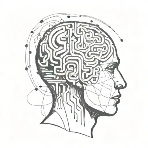 Am Image Of A Human With Abstract Shapes Coming Out Of The Brain To Depict Psychotherapy