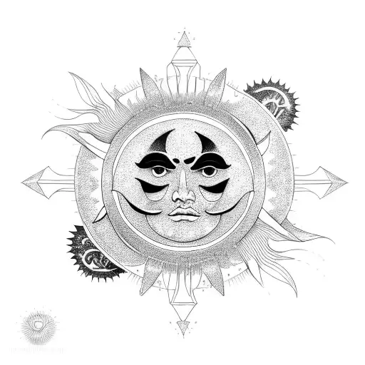 Sun And Moon And Stars