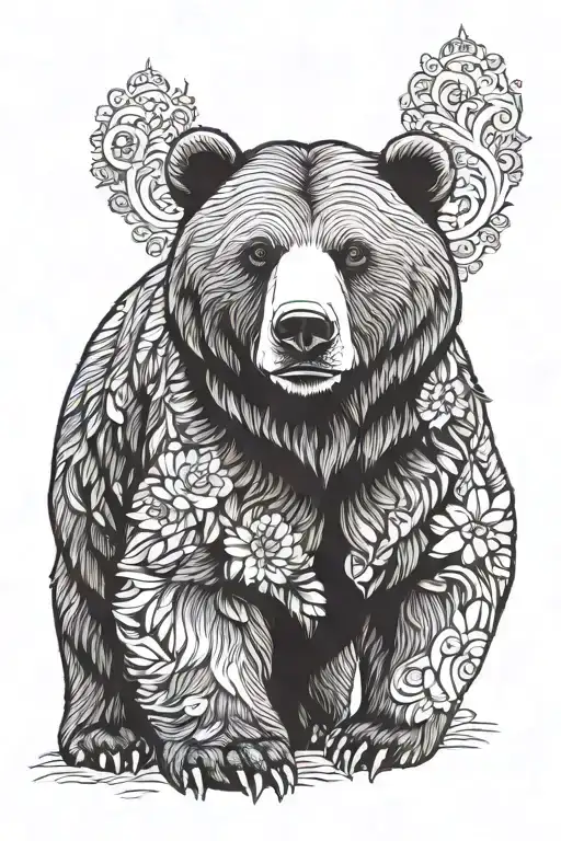 Brown Bear Standing Proudly