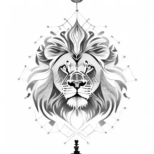 Combine The Sudamericana Trophy And A Lion In A Powerful And Majestic Design