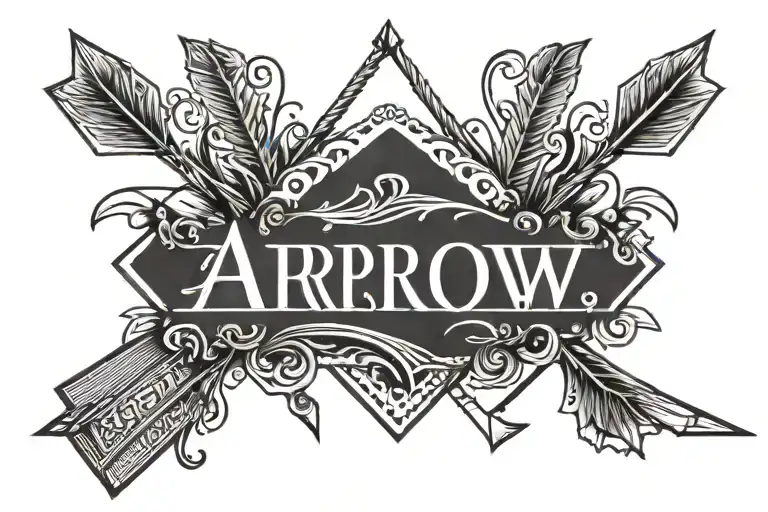 Arrow With Name Written