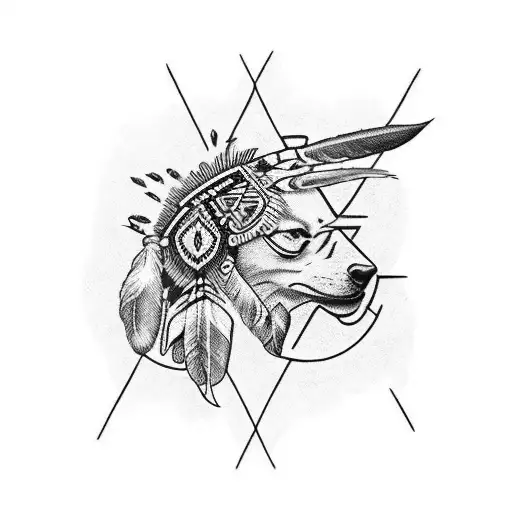 Native American Leg Sleeve Design