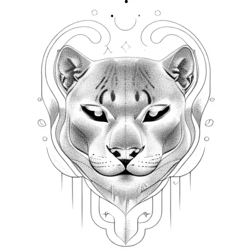 Panther Lying On A Tree