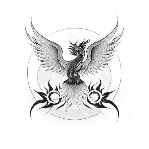 Phoenix Around Yin Yang