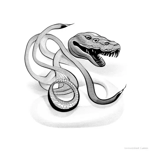 Black And White Snake