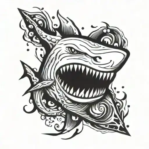 Pearl And Shark Emerging