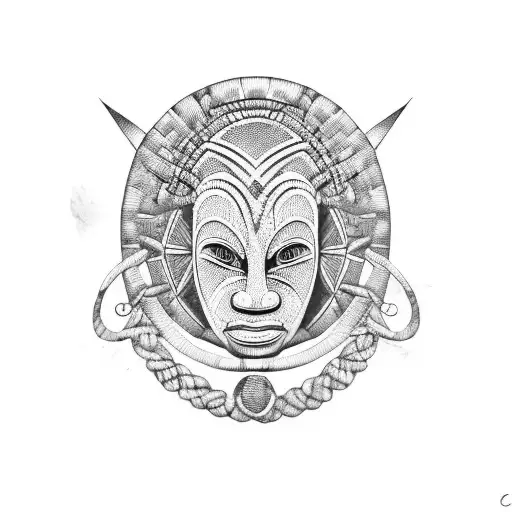 African Tribe Benin Mask