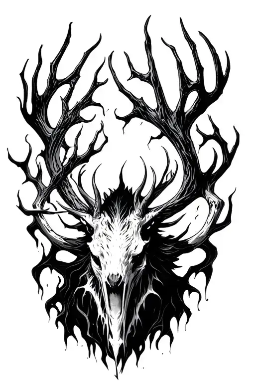 Ring Wraith Wendigo With Shadow Flowing Aura