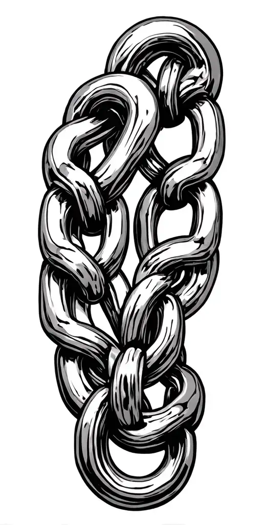 Metal Chainlink With Hook Weaved Together