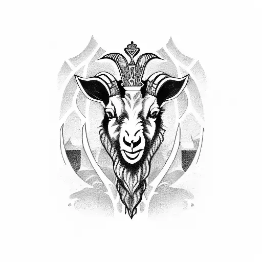 King Of Card But It Has A Goat's Head