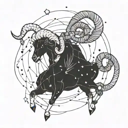 Aries Constellation Intertwined