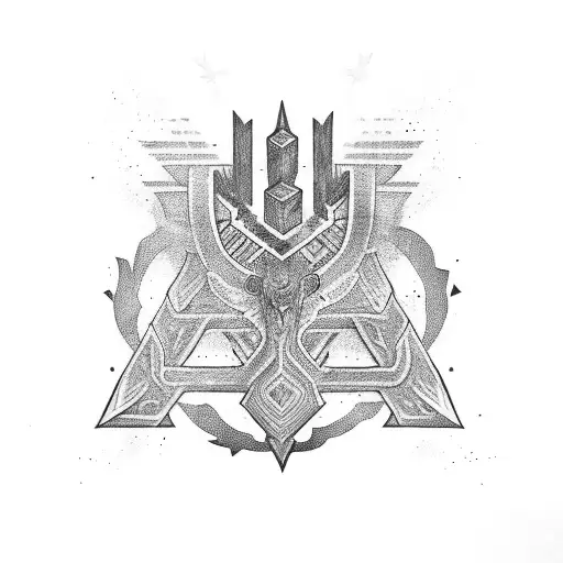 Blackout Sleeve With Runes