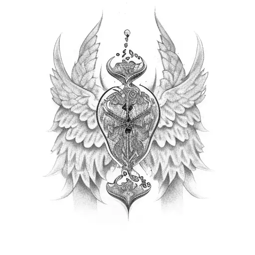 724 Over 247 With Angel Wings Around