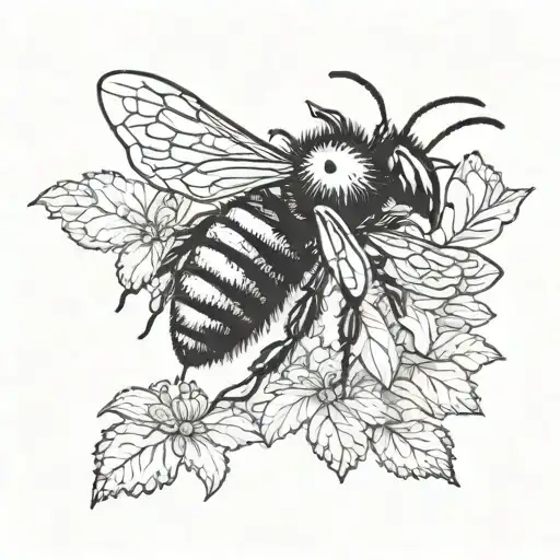 Bee Fabulous Black Silhouette