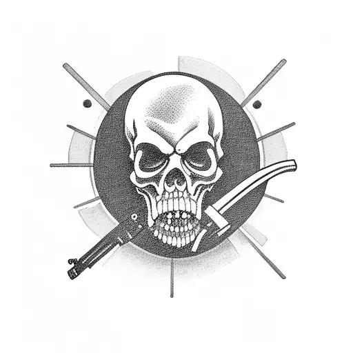 Grim Reaper With Gun