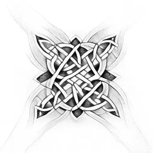 4 Interlocking C In A Celtic Design