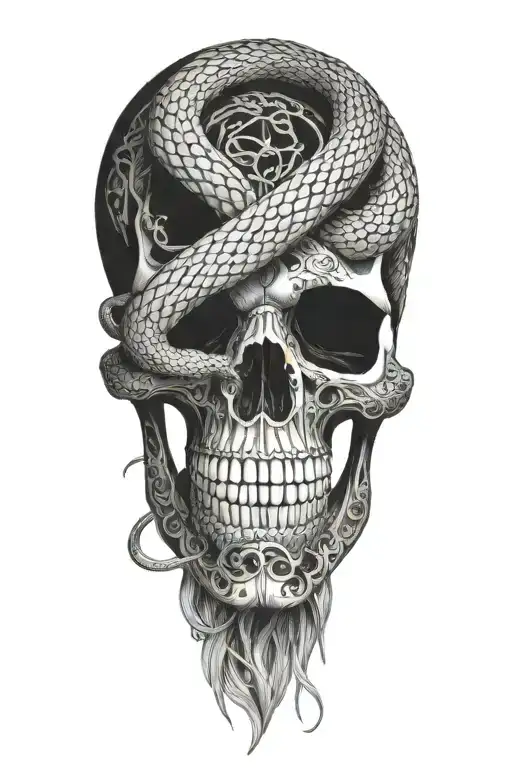 The Skeleton Of A Snake