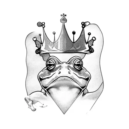 Frog With Crown And Magic Sword