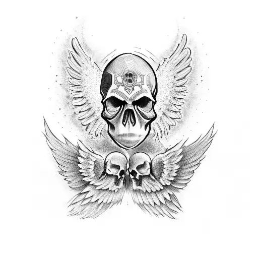 Skull And Angel