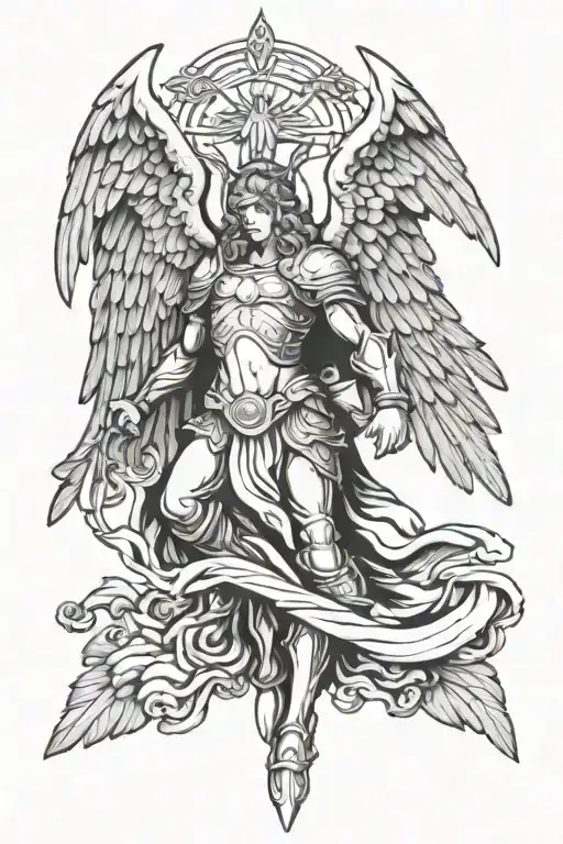 Archangel Saint Michael Angel Wings