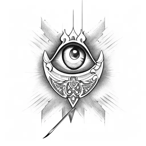 Marie Antoinette Impaled Sword Eye