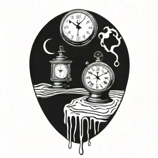 Boussole Style Dali Melting Clock