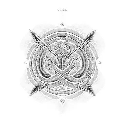 Ankh Symbol Made From Snake