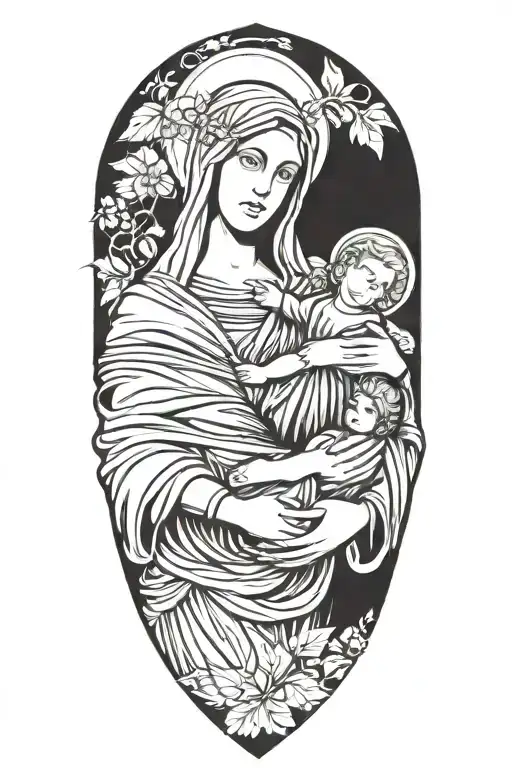 Mary Holding Jesus