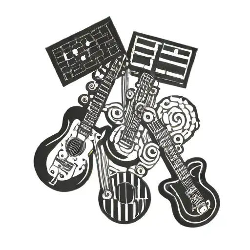 Dart Flights Lego Music Cards Forming Musical Notes