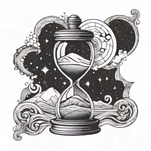 Cosmic Hourglass Sand Running