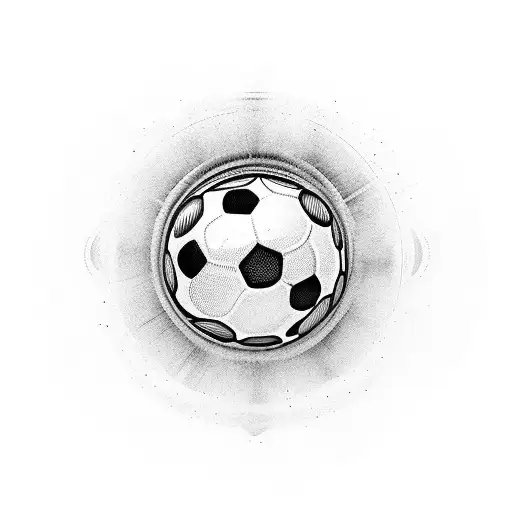 Eye With Soccer Ball As Pupil