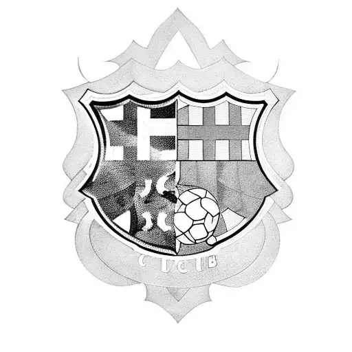 Combine The Logos Of Fc Barcelona And Club Deportivo Guabira In A Unique And Abstract Design