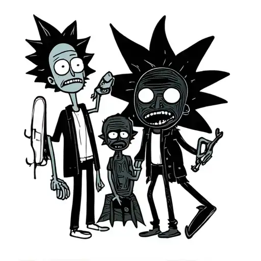 Rick And Morty Together Cartoon