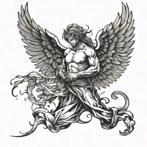 Fallen Angel And God Hand