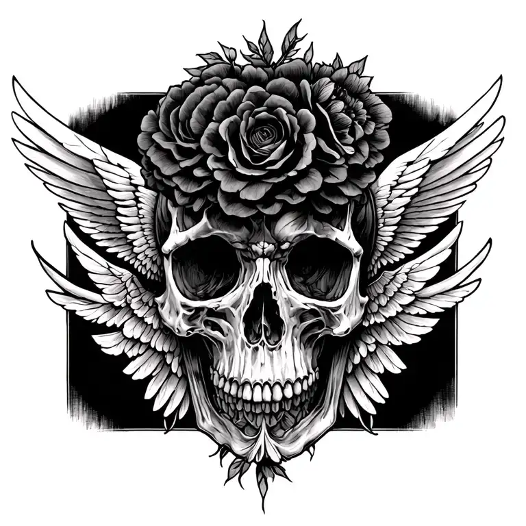Icarus Memento Mori Skull