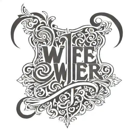 Ambigram Wife Lover