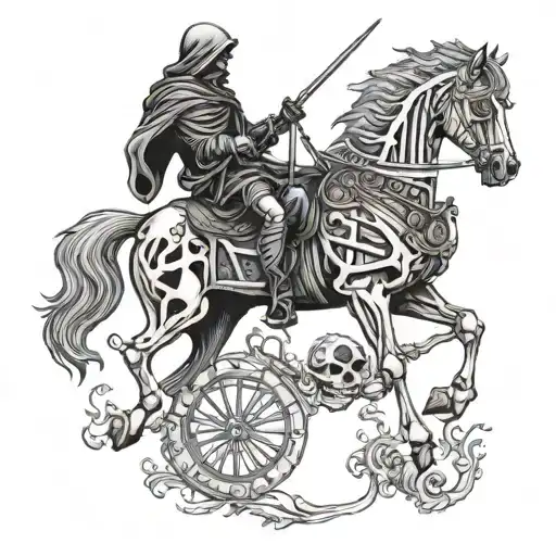 Reaper Riding A Skeleton Horse