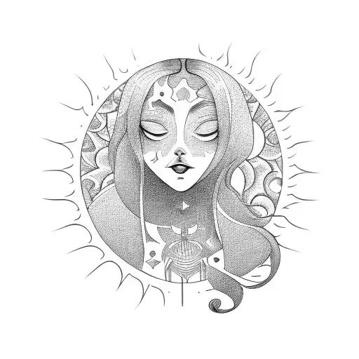 Girl Becoming The Sun