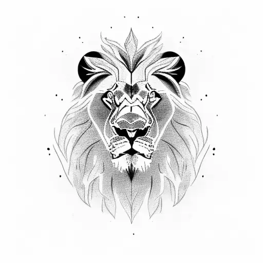 Lion With Cz And Ita Flag